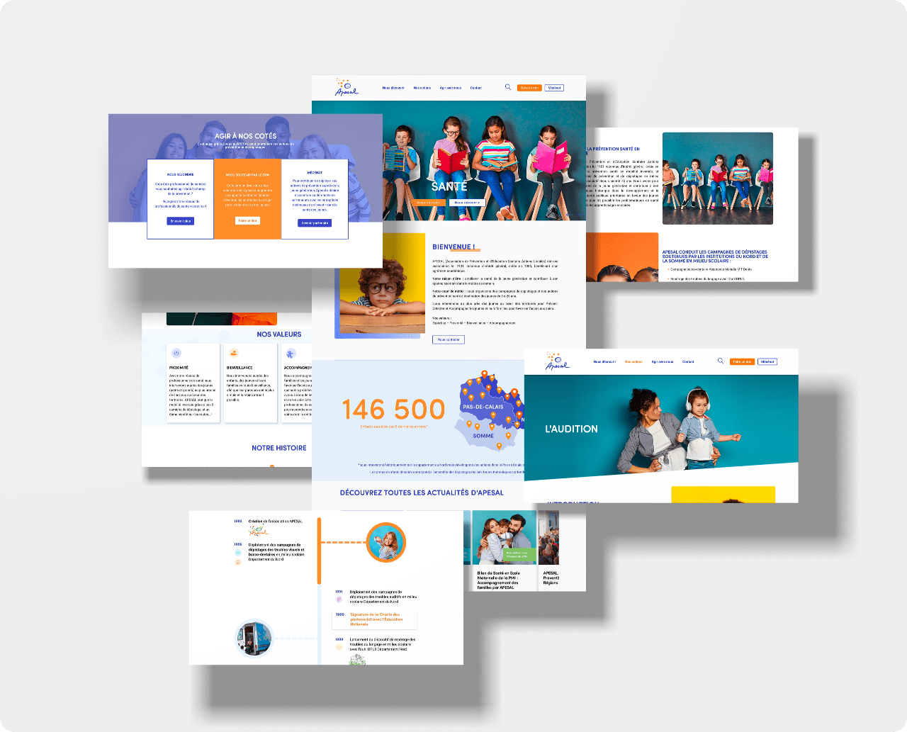 Apesal mockup site