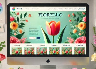 image d'un site vitrine de fleuriste