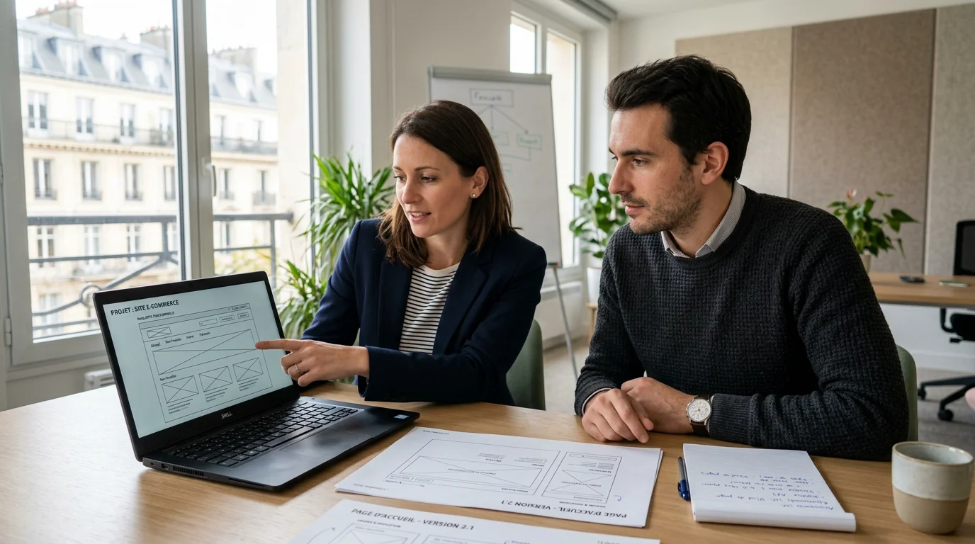 Deux professionnels européens comparent une solution web WordPress et sur mesure en réunion